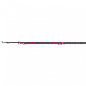 CAVO kerek hosszabbító póráz - fukszia/grafit