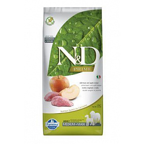 N&D PRIME DOG Adult M/L Vaddisznó & Alma 12kg + INGYENES SZÁLLÍTÁS