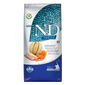 N&D OCEAN CAT Kitten Cod & Shrimp & Sutkin & Dinnye 5kg N&D OCEAN CAT Kitten Cod & Shrimp & Sutkin & Dinnye 5kg