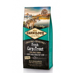 Carnilove Dog Fresh Carp & Trout felnőtteknek 12kg Carnilove Dog Fresh Carp & Trout felnőtteknek 12kg