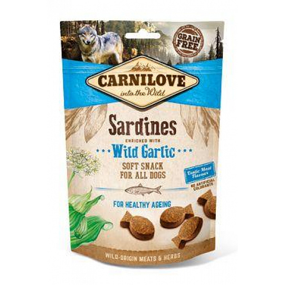 Carnilove kutya félnedves szardínia és vad fokhagyma 200g