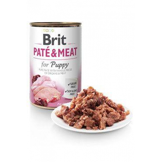 Brit Dog Cons Paté & Meat Puppy 800g