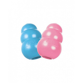 Játék Kong Dog Puppy Gránátalma kék/rózsaszín, természetes gumi, M 7-16 kg