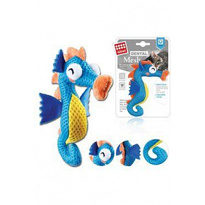 Macskajáték GiGwi Dental Mesh Seahorse+macskaharapás