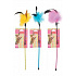 Játék macska rúd Feather Duster mix színek Zolux
