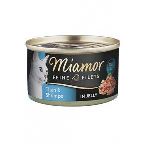 Miamor Cat Filet tonhalkonzerv + garnélarák zselében 100g Miamor Cat Filet tonhalkonzerv + garnélarák zselében 100g