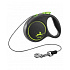 Póráz FLEXI Black Design XS kábel 3m/8kg zöld