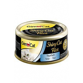 GimCat ShinyCat konz. tonhalfilé saját levében 70g GimCat ShinyCat konz. tonhalfilé saját levében 70g