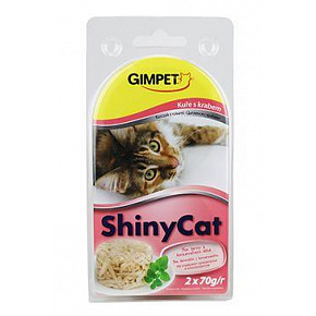 Gimpet ShinyCat konz. rák&csirke 2x70g Gimpet ShinyCat konz. rák&csirke 2x70g