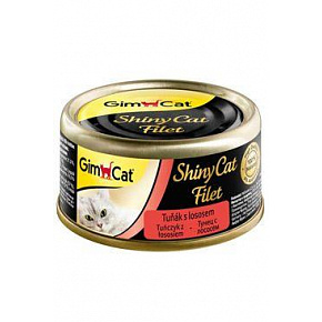 GimCat ShinyCat konz. tonhalfilé lazaccal 70g GimCat ShinyCat konz. tonhalfilé lazaccal 70g