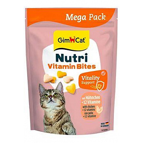 GimCat Nutri Multi-Vitamin Bites tabletták csirkével 425g