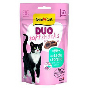 GimCat Duo Soft Snacks lazac&pisztráng 50g GimCat Duo Soft Snacks lazac&pisztráng 50g