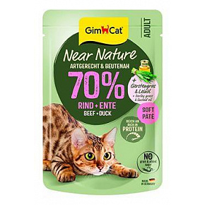 GimCat Near Nature tasak marha&kacsa 85g