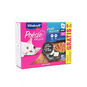 Vitakraft Cat Poésie DéliSauce Multipack hal 6+1x85g Vitakraft Cat Poésie DéliSauce Multipack hal 6+1x85g