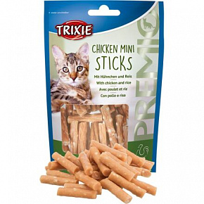 Premio MINI STICKS - mini csirkerúd rizzsel 50 g Premio MINI STICKS - mini csirkerúd rizzsel 50 g