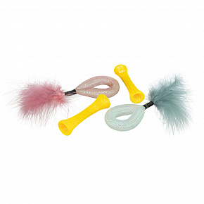 4 tollcsőből álló készlet, macskajáték, 15 cm-es