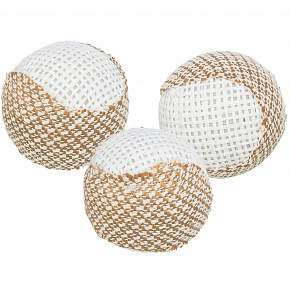 3 darabos juta csörgő labda készlet, 5 cm