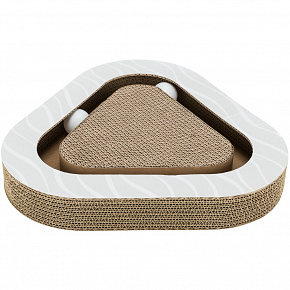 Kaparázó karton háromszög, labdákkal és macskamentával, 36 x 5 x 36/36 cm Kaparázó karton háromszög, labdákkal és macskamentával, 36 x 5 x 36/36 cm