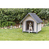 Natura kutyaház nyeregtetővel, Méret: 96 x 105 x 112 cm, szürke