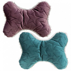 Xmas Bone - csont, kutyajáték, 20 cm, bársony/plüss, bogyó/petrolkék Xmas Bone - csont, kutyajáték, 20 cm, bársony/plüss, bogyó/petrolkék