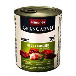 GRANCARNO Adult - nyúl + gyógynövények 800g GRANCARNO Adult - nyúl + gyógynövények 800g