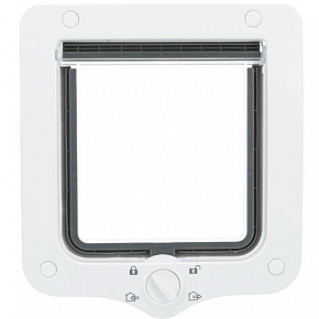 Macskaajtó alagúttal, 4-irányú, 20x22cm, fehér Macskaajtó alagúttal, 4-irányú, 20x22cm, fehér