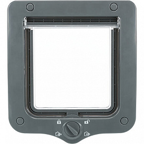 Macskaajtó alagúttal, 4-irányú, 20x22cm, szürke Macskaajtó alagúttal, 4-irányú, 20x22cm, szürke