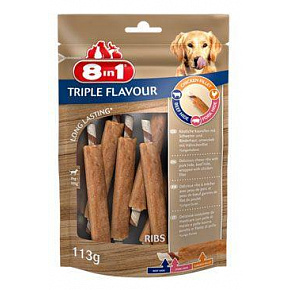 8in1 Flavours Triple Flavour Ribs csemege 113g/6db 8in1 Flavours Triple Flavour Ribs csemege 113g/6db