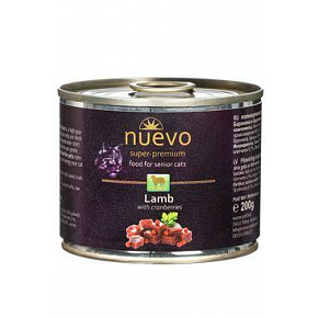 Nuevo cat Senior bárányhús áfonyával cons. 200g Nuevo cat Senior bárányhús áfonyával cons. 200g