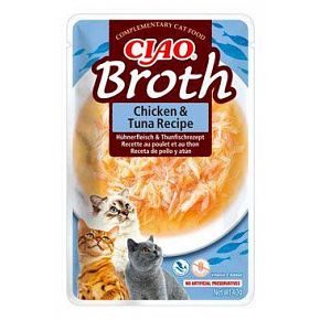 Inaba CIAO Broth Macska Tasak Csirke & Tonhal 1 db 40 g Inaba CIAO Broth Macska Tasak Csirke & Tonhal 1 db 40 g