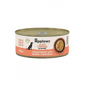 Applaws Dog konz. Toppers Broth kuře s lososem 156g Applaws Dog konz. Toppers Broth kuře s lososem 156g