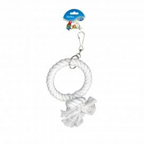 Játék DUVO+ Papagáj hinta - kör, átmérő 17 cm, fehér Játék DUVO+ Papagáj hinta - kör, átmérő 17 cm, fehér