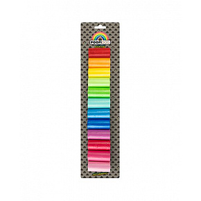 DUVO+ kutyapiszokgyűjtő zsákok szivárvány színben, csomag.12 tekercs