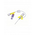 Intravénás kanül SafeVet Combi KRUUSE, 0,7 x 19 mm (24G x 3/4"), sárga