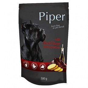 NEW PIPER marhahússal és burgonyával, kutyáknak való tasak 500 g NEW PIPER marhahússal és burgonyával, kutyáknak való tasak 500 g