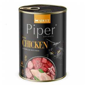 NEW PIPER CAT konzerv macskáknak, csirkehússal 400g