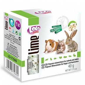 LOLO popcorn ásványi kő rágcsálóknak 40 g LOLO popcorn ásványi kő rágcsálóknak 40 g