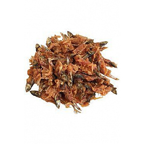 Csemege hal 6cm csirkehússal csomagolva 250g Csemege hal 6cm csirkehússal csomagolva 250g