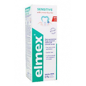 Elmex Sensitive plus zöld szájvíz 400ml