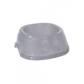Műanyag tál csúszásgátló kutyának 0,4l szürke Zolux Műanyag tál csúszásgátló kutyának 0,4l szürke Zolux