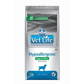 Vet Life Natural DOG Hypo tojás és rizs 12kg Vet Life Natural DOG Hypo tojás és rizs 12kg