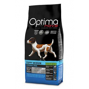 Optima Nova Dog Puppy Medium Chicken&Rice 12kg