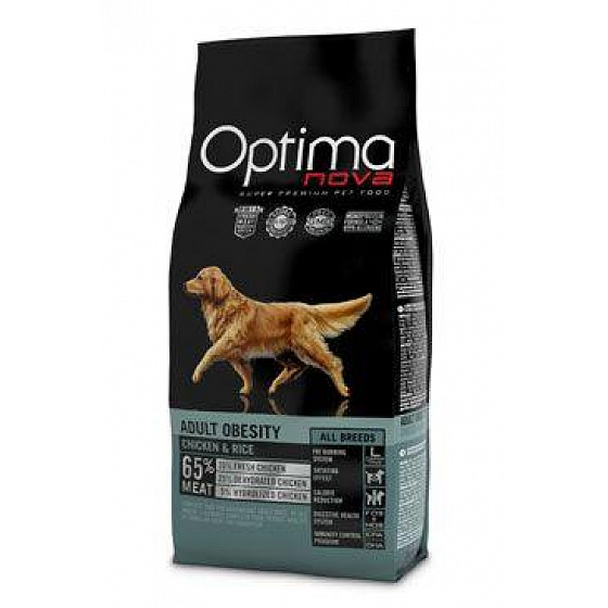 Optima Nova Dog Adult Obesity Csirke&Rizs 12kg