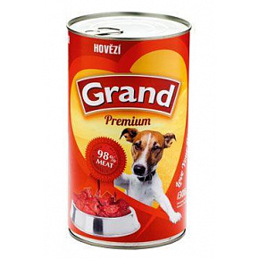 GRAND Dog konz. Prémium marhahús 1300g