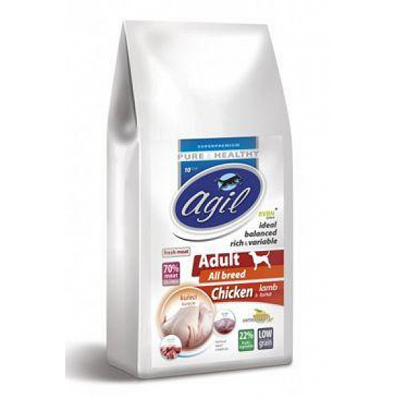 Agil Adult All Breed Low Grain Csirke&Bárány&Tonhal 10kg