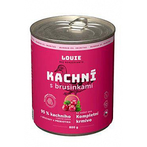 Louie Dog konz. Kacsa áfonyával és prebiotikumokkal 800g Louie Dog konz. Kacsa áfonyával és prebiotikumokkal 800g
