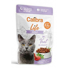 Calibra Cat Life pocket Adult Borjúhús mártásban 85g Calibra Cat Life pocket Adult Borjúhús mártásban 85g