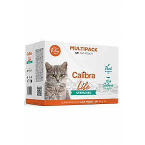 Calibra Cat Life Pocket Sterilizált többes csomag 12x85g Calibra Cat Life Pocket Sterilizált többes csomag 12x85g