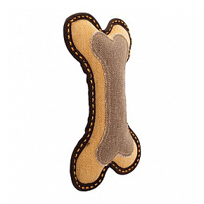 25 cm-es csont, robusztus apportírozó kutyáknak, szőtt anyag, barna/homokszínű, HipHop Dog 25 cm-es csont, robusztus apportírozó kutyáknak, szőtt anyag, barna/homokszínű, HipHop Dog