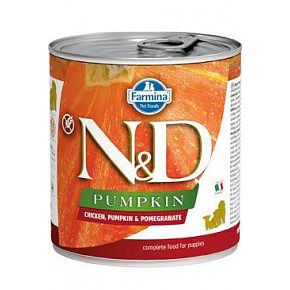 N&D DOG PUMPKIN Puppy Csirke és gránátalma 285g N&D DOG PUMPKIN Puppy Csirke és gránátalma 285g
